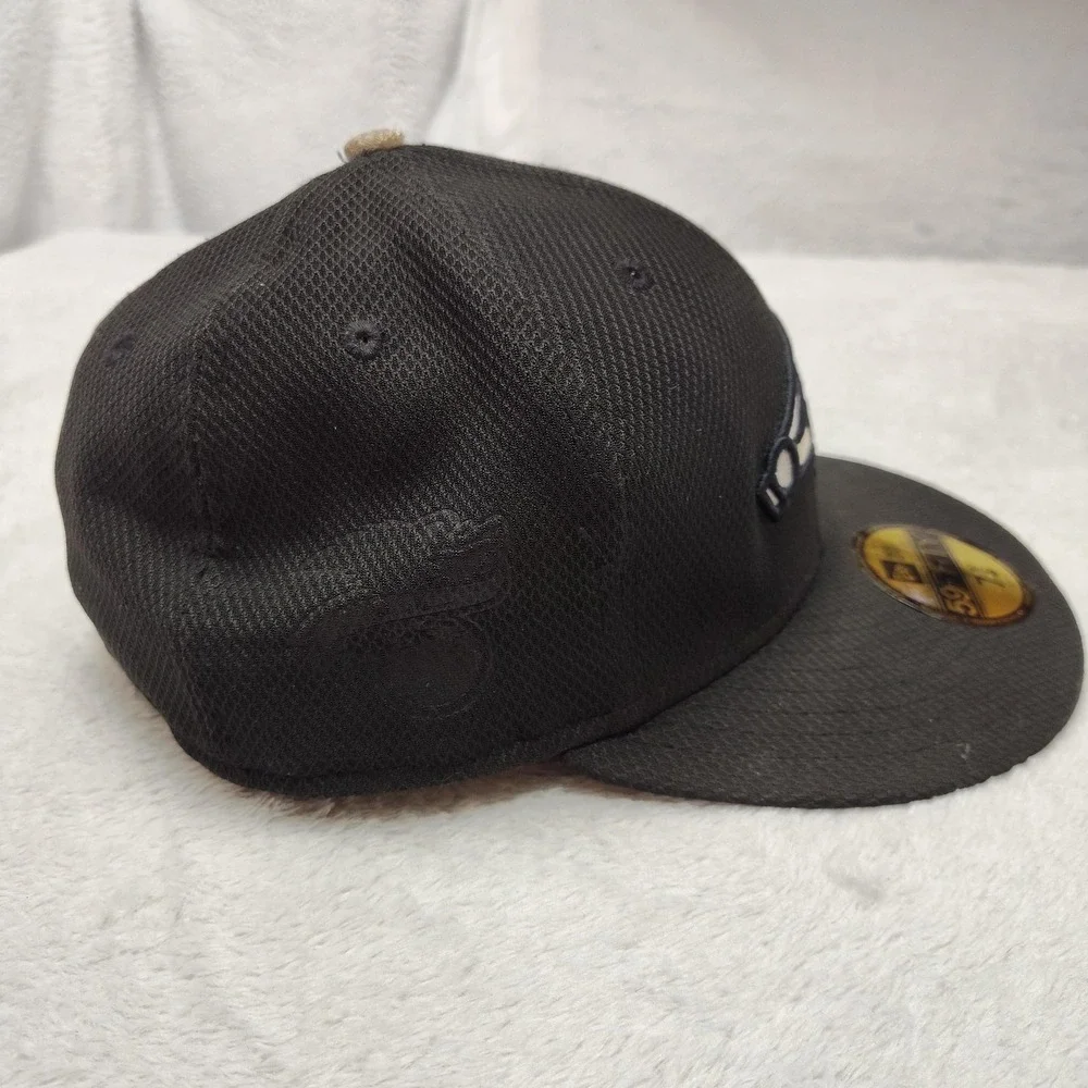 Chicago White Sox New Era Hat Cap Fitted Mens 7 1/8‎ Black 59FIFTY Polyester MLB